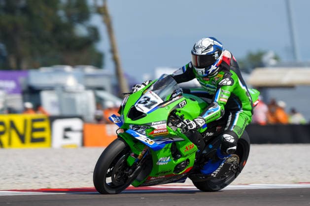 IPA88959135 - Garrett Gerloff from the United States riding a Kawasaki ZX-10RR ( 31) for the Kawasaki WorldSBK Team during the Italian Round of the World Superbike (SBK) race in Cremona, Italy, on September 25, 2026  Copyright: xLucaxRossini IPAxSportx xx IPA88959135