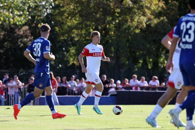 September 25, 2026 VfB Stuttgart vs. FC Heidenheim Germany, Weinstadt, September 25, 2026, Soccer, Bundesliga, 2026–2027 Season, Friendly Match, VfB Stuttgart vs. FC Heidenheim Finn Jeltsch VfB Stuttgart