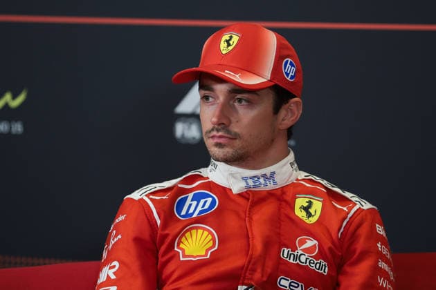 F1 - AZERBAIJAIN GRAND PRIX 2026 LECLERC Charles (mco), Scuderia Ferrari SF-26, portrait press conference, PK, Pressekonferenz during the 2026 Formula 1 Azerbaijan Grand Prix, 15th round of the 2026 Formula One World Championship, WM, Weltmeisterschaft from September 24 to 26, 2026 on the Baku City Circuit, in Baku, Azerbaijan - BakuAzerbaijan  Copyright: xEricxAlonsox
