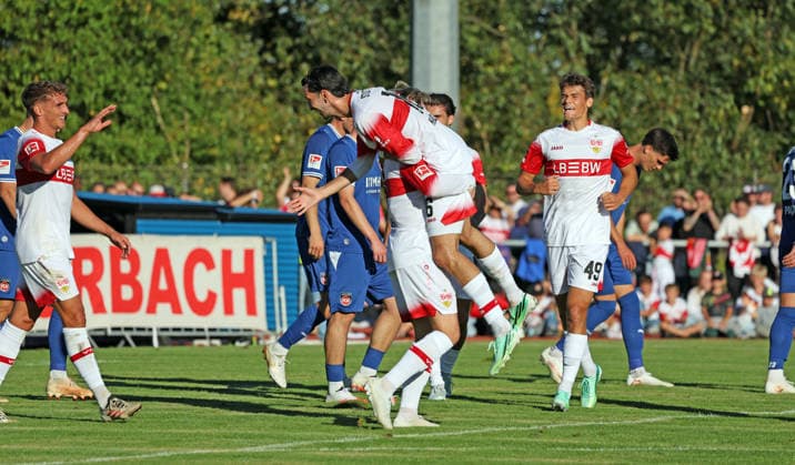 September 25, 2026 VfB Stuttgart 1 FC Heidenheim Germany, Weinstadt, September 25, 2026, Soccer, Bundesliga, 2026–2027 season, Friendly match, VfB Stuttgart vs. FC Heidenheim, Atakan Karazor, VfB Stuttgart, celebration, goal, 1–0, Karazor