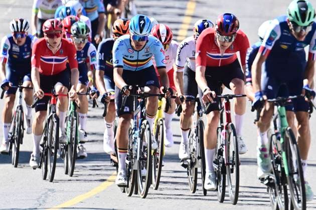 UCI 2026 Road World Championship, WM, Weltmeisterschaft Montreal 25 09 2026 MONTREAL, CANADA - SEPTEMBER 25 : Soenens Viktor (BEL) during the Men U23 cycling road race of the 2026 UCI Road World Championships 93th edition an UCI World Championships cycling race of 174.2 km with start in Montreal and finish in Montreal on September 25, 2026 in Montreal, Canada, 25 09 2026 Montreal Canada  Copyright: xPeterxDexVoechtx