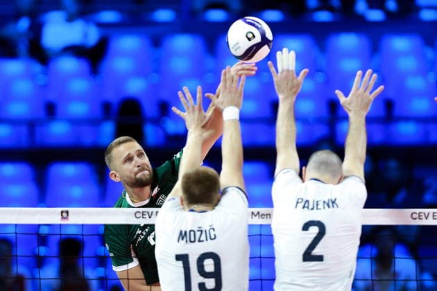 25.09.2026 MEDIOLAN WLOCHY ( MILAN ITALIA ) UNIPOL FORUM SIATKOWKA MEZCZYZN MISTRZOSTWA EUROPY W SIATKOWCE 1 2 FINALU RUNDA FINALOWA ( CEV EUROVOLLEY 2026 MEN FINAL ROUND SEMI FINAL MATCHES MEN S VOLLEYBALL GAME POLAND - SLOVENIA ) MECZ POLSKA - SLOWENIA NZ. (L) BARTLOMIEJ BALADZ FOTO JAKUB PIASECKI CYFRASPORT NEWSPIX.PL --- newspix.pl 