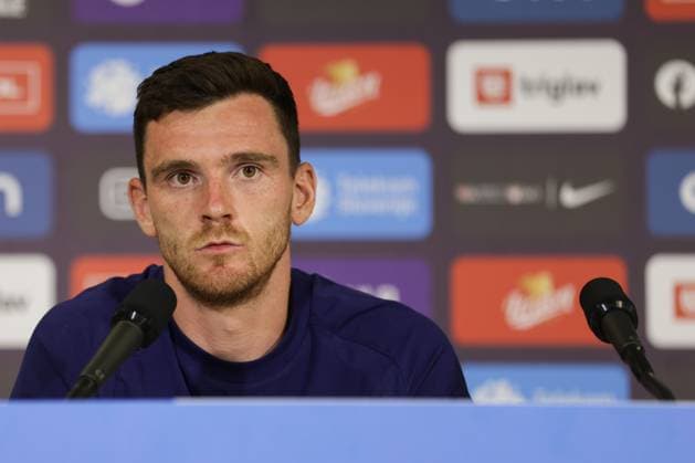Andrew Robertson during the Scotland Team press conference, PK, Pressekonferenz Scotland Team Press Conference, International Football, Stadion Stozice, Ljubljana - 25 Sep 2026Ljubljana Stadion Stozice Slovenia  Copyright: xNikxModer Shutterstockx 17168636l
