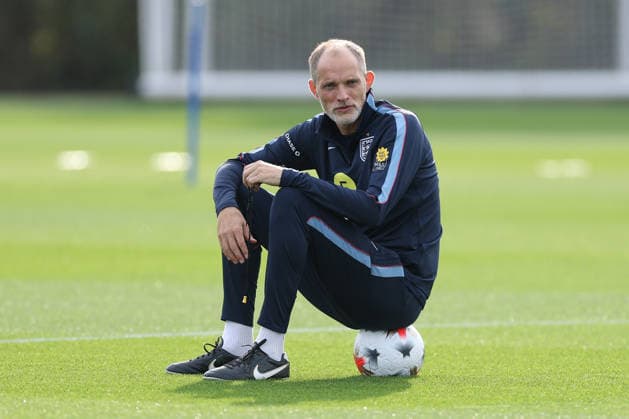 England MD-1 Training, Nations League Thomas Tuchel, Manager of England during the England MD-1 training session ahead of the 2026 27 UEFA Nations League Group A3 match vs Spain, Tottenham Hotspur Training Ground, Enfield, England on 25 September 2026 Credit: Tiego Grenho Every Second Media Editorial use only. All images are copyright Every Second Media Limited. No images may be reproduced without prior permission. Copyright: xIMAGO EveryxSecondxMediax ESM-2188-0010 TiegoxGrenhox xEveryxSecondxMediax