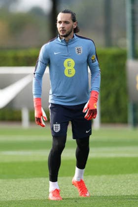 England MD-1 Training, Nations League James Trafford of England during the England MD-1 training session ahead of the 2026 27 UEFA Nations League Group A3 match vs Spain, Tottenham Hotspur Training Ground, Enfield, England on 25 September 2026 Credit: Tiego Grenho Every Second Media Editorial use only. All images are copyright Every Second Media Limited. No images may be reproduced without prior permission. Copyright: xIMAGO EveryxSecondxMediax ESM-2188-0017 TiegoxGrenhox xEveryxSecondxMediax