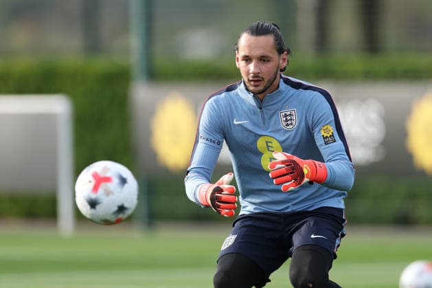England MD-1 Training, Nations League James Trafford of England during the England MD-1 training session ahead of the 2026 27 UEFA Nations League Group A3 match vs Spain, Tottenham Hotspur Training Ground, Enfield, England on 25 September 2026 Credit: Tiego Grenho Every Second Media Editorial use only. All images are copyright Every Second Media Limited. No images may be reproduced without prior permission. Copyright: xIMAGO EveryxSecondxMediax ESM-2188-0018 TiegoxGrenhox xEveryxSecondxMediax