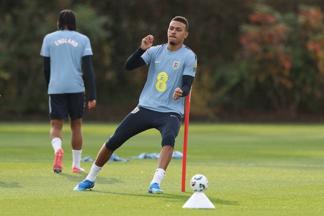England MD-1 Training, Nations League Morgan Rogers of England during the England MD-1 training session ahead of the 2026 27 UEFA Nations League Group A3 match vs Spain, Tottenham Hotspur Training Ground, Enfield, England on 25 September 2026 Credit: Tiego Grenho Every Second Media Editorial use only. All images are copyright Every Second Media Limited. No images may be reproduced without prior permission. Copyright: xIMAGO EveryxSecondxMediax ESM-2188-0034 TiegoxGrenhox xEveryxSecondxMediax