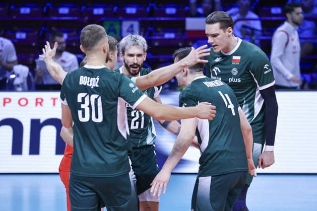 VOLLEYBALL - CEV Men s Eurovolley - Eurovolley 2026 - Semifinal - Slovenia vs. Poland Photo by IPA ABACAPRESS.COM88962640 - Polish players celebrate during the semifinal match of the CEV Enel EuroVolley 2026 between Poland and Slovenia at the Unipol Forum in Milan, Italy, on September 25, 2026, during EuroVolley 2026 - Semifinal - Slovenia vs. Poland, CEV EuroVolley Men s match in Assago (MI), Italy, September 25, 2026 Assago (MI) Italy  Copyright: xIPAxSport ABACAx