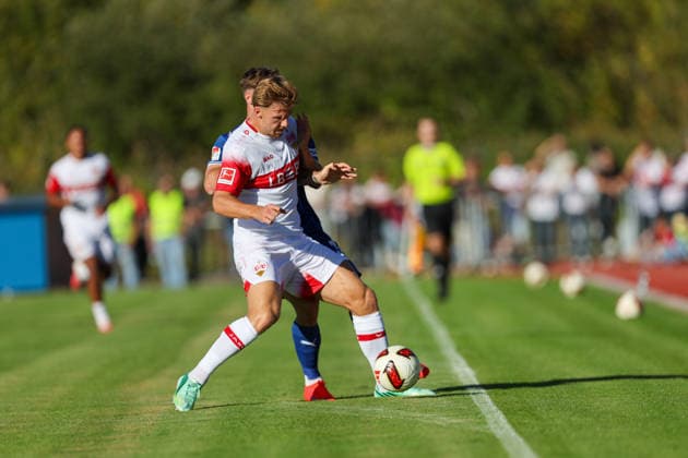 Ramon Hendriks, VfB Stuttgart, No. 3, battling for the ball (GER), VfB Stuttgart vs. 1 FC Heidenheim 1846, soccer, friendly match, 2026–2027 season, September 25, 2026 GER, VfB Stuttgart vs. 1 FC Heidenheim 1846, soccer, friendly match, 2026–2027 season, September 25, 2026 Beutelsbach Copyright: xEibner-Pressefoto SoerenxHerwegx EP_SHG