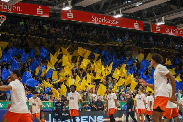 GER, Phoenix Hagen vs. Ratiopharm Ulm, Basketball, 1st Bundesliga, Matchday 2, 2026–2027 Season, September 25, 2026, Phoenix Hagen™s fans GER, Phoenix Hagen vs. Ratiopharm Ulm, Basketball, 1st Bundesliga, Matchday 2, 2026–2027 Season, September 25, 2026, Hagen Copyright: xEibner-Pressefoto JavadxMohammadpourx EP_JMR