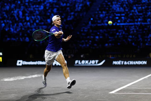 Laver Cup Day 1 Jakub Mensik Vs Brandon Nakashima Featuring: Jakub Mensik Where: London, United Kingdom When: 25 Sep 2026 Credit: Alex Cropper Cover Images EDITORIAL USE ONLY. NOT FOR USE BY NEWSPAPERS BASED IN THE UK. Copyright: xx coverimg56058149