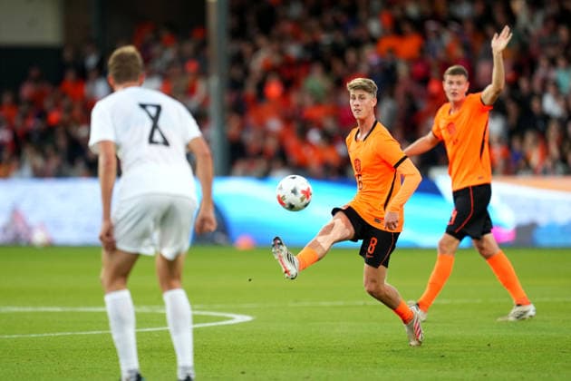 European Championship, EM, Europameisterschaft Qualifier: The Netherlands U21, U 21 v Norway U21 Deventer - Dave Kwakman of The Netherlands U21 during matchday 10 of the 2026 2027 European Championship Qualifier. The match is set between The Netherlands U21 and Norway U21 at De Adelaarshorst on 25 September 2026 in Deventer, Netherlands. (Hero Images Yannick Verhoeven) Copyright: xYannickxVerhoevenx