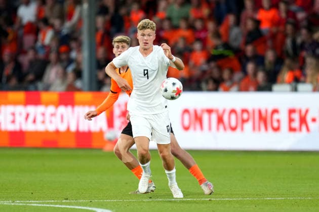European Championship, EM, Europameisterschaft Qualifier: The Netherlands U21, U 21 v Norway U21 Deventer - Sindre Walle Egeli of Norway U21 during matchday 10 of the 2026 2027 European Championship Qualifier. The match is set between The Netherlands U21 and Norway U21 at De Adelaarshorst on 25 September 2026 in Deventer, Netherlands. (Hero Images Yannick Verhoeven) Copyright: xYannickxVerhoevenx