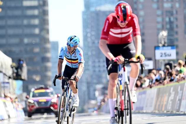 UCI 2026 Road World Championship, WM, Weltmeisterschaft Montreal 25 09 2026 MONTREAL, CANADA - SEPTEMBER 25 : Driesen Niels (BEL) during the Men U23 cycling road race of the 2026 UCI Road World Championships 93th edition an UCI World Championships cycling race of 174.2 km with start in Montreal and finish in Montreal on September 25, 2026 in Montreal, Canada, 25 09 2026 Montreal Canada  Copyright: xPeterxDexVoechtx