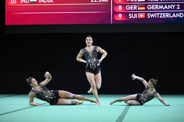 IPA88964790 - ABER DEUTCH, Arad DEKEL, Ori ROTMAN, Roni (ISR) during the 30th Acrobatic Gymnastics World Championships, held in Pesaro, Italy, on September 25, 2026  Copyright: xFilippoxTomasi IPAxSportx xx IPA88964790