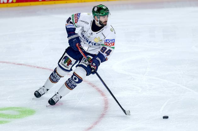 September 25, 2026, Ice Hockey, DEL, Kölner Haie vs. Eisbären Berlin, Matchday 3, 2026–27 Season, Lanxess Arena, Cologne; Liam Kirk, Eisbären Berlin 94, North Rhine-Westphalia, Germany