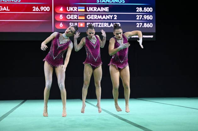 OTHER - Gymnastics - 30th Acrobatic Gymnastics World Championships Photo by IPA ABACAPRESS.COM88964804 - GANGNET, Justine, LAMANDE, Eva, LAREQUIE, Zoe (FRA) during the 30th World Acrobatic Gymnastics Championships, Gymnastics in Pesaro, Italy, September 25, 2026 Pesaro Italy  Copyright: xIPAxSport ABACAx