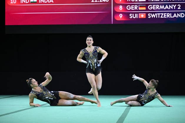 OTHER - Gymnastics - 30th Acrobatic Gymnastics World Championships Photo by IPA ABACAPRESS.COM88964790 - ABER DEUTCH, Arad DEKEL, Ori ROTMAN, Roni (ISR) during the 30th Acrobatic Gymnastics World Championships, held in Pesaro, Italy, on September 25, 2026 Pesaro Italy  Copyright: xIPAxSport ABACAx