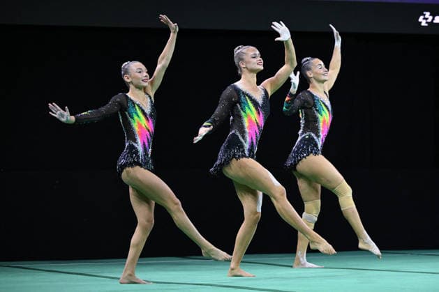 OTHER - Gymnastics - 30th Acrobatic Gymnastics World Championships Photo by IPA ABACAPRESS.COM88964815 - HOLT Dollie NORFOLK Isabel NORFOLK Olivia (GBR) during the 30th World Acrobatic Gymnastics Championships, held in Pesaro, Italy, on September 25, 2026 Pesaro Italy  Copyright: xIPAxSport ABACAx