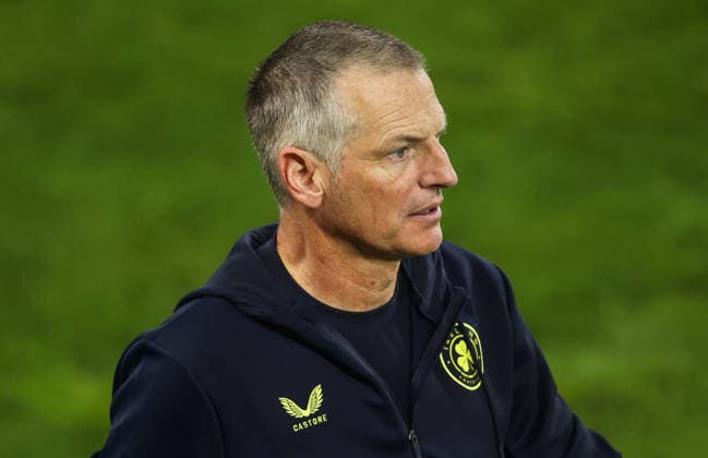 2027 UEFA Under 21 European Qualifier, Kosicka Futbalova Arena, Kosice, Slovakia 25 9 2026 Slovakia vs Republic of Ireland Ireland manager Jim Crawford Jim Crawford 25 9 2026  Copyright: xAleksandarxDjorovicx AS4A3486