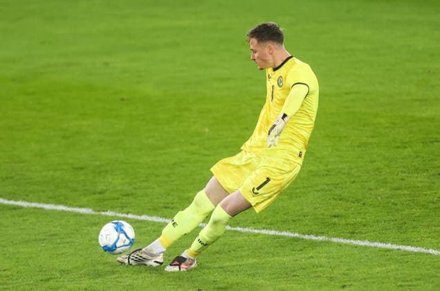 2027 UEFA Under 21 European Qualifier, Kosicka Futbalova Arena, Kosice, Slovakia 25 9 2026 Slovakia vs Republic of Ireland Ireland goalkeeper Noah Jauny Noah Jauny 25 9 2026  Copyright: xAleksandarxDjorovicx AS4A3428