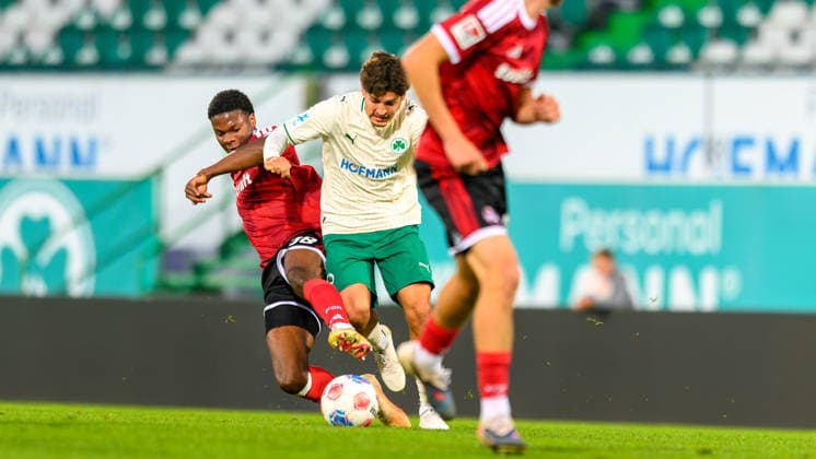 September 25, 2026 Soccer Season 2026–2027 Bavarian Regional League Matchday 11 SpVgg Greuther Fürth 2 – 1 FC Nuremberg 2 JoTe xjoxtex Goalscorers: Osawe 38, 1 FC Nuremberg FCN II Alexander Leuthard 30, SpVgg Greuther Fürth II