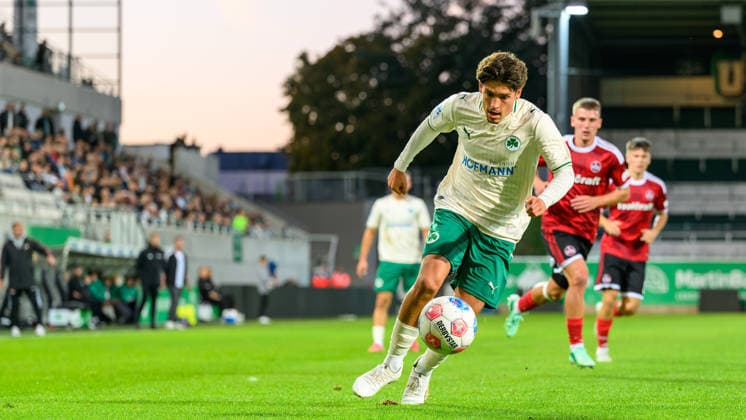 September 25, 2026 Soccer Season 2026–2027 Bavarian Regional League Matchday 11 SpVgg Greuther Fürth 2, 1 FC Nuremberg 2 JoTe xjoxtex Alexander Leuthard 30, SpVgg Greuther Fürth II