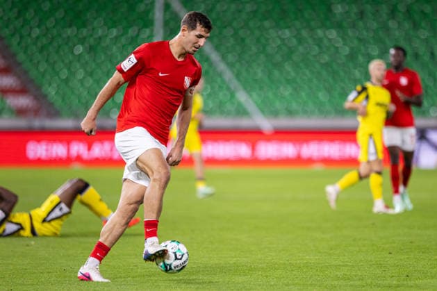 Semi Belkahia, TSV Havelse, 04 on the Ball GER, TSV Havelse vs. SC Fortuna Cologne, Soccer, 3rd Division, Matchday 7, 2026–2027 Season, September 25, 2026 DFL regulations prohibit the use of photographs as image sequences and or quasi-video GER, TSV Havelse vs. SC Fortuna Cologne, Soccer, 3rd Division, Matchday 7, 2026–2027 season, September 25, 2026, Hanover Copyright: xEibner-Pressefoto JanxRollingerx EP_JSK
