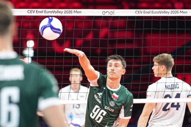 IPA88966016 - Jan Firlej (POL) during Eurovolley 2026—Semifinal: Slovenia vs. Poland, CEV Eurovolley Men s match in Assago (MI), Italy, September 25, 2026  Copyright: xSilvanoxMarcoxCesario IPAxSportx xx IPA88966016