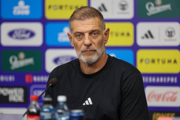 Croatia press and training: UEFA Nations League MD-1 Head Coach of Croatia Slaven Bilic during the press conference, PK, Pressekonferenz of Croatia national team, Nationalteam at Fortuna Arena on September 25, 2026 in Prague, Czech Republic.  MatijaxHabljak PIXSELL