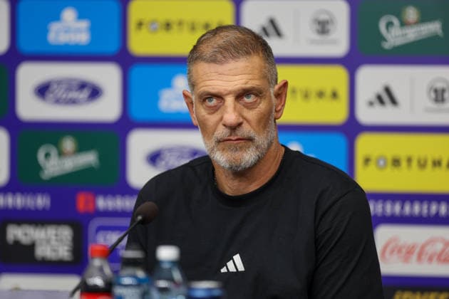 Croatia press and training: UEFA Nations League MD-1 Head Coach of Croatia Slaven Bilic during the press conference, PK, Pressekonferenz of Croatia national team, Nationalteam at Fortuna Arena on September 25, 2026 in Prague, Czech Republic.  MatijaxHabljak PIXSELL