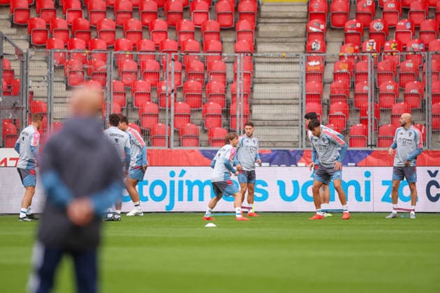 Croatia press and training: UEFA Nations League MD-1 Players of Croatia of Croatia during the training session of Croatia national team, Nationalteam at Fortuna Arena on September 25, 2026 in Prague, Czech Republic.  MatijaxHabljak PIXSELL