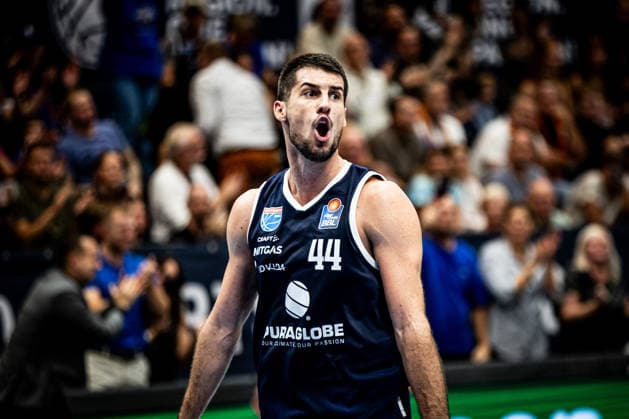 BB 1BL Men s Syntainics MBC vs. Science City Jena – Jure Planinic of Syntainics MBC during the 2026–2027 season, on Matchday 2 of the 1st EasyCredit Basketball Bundesliga between Syntainics MBC and Science City Jena at the Stadthalle Weissenfels on September 25, 2026 in Weissenfels, Saxony-Anhalt, Germany