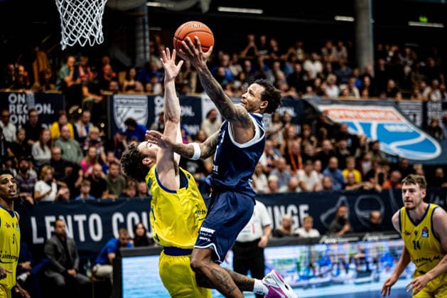 BB 1BL Men s Syntainics MBC vs. Science City Jena DeLonnie Hunt Syntainics MBC during the 2026–2027 season on Matchday 2 of the 1st EasyCredit Basketball Bundesliga between Syntainics MBC and Science City Jena at the Stadthalle Weissenfels on September 25, 2026 in Weissenfels, Saxony-Anhalt, Germany