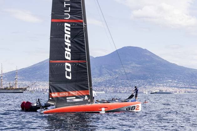 OTHER - Sailing - The Louis Vuitton 38th America s Cup Preliminary Regatta in Naples Photo by IPA ABACAPRESS.COM88966039 - Day 1 of the Louis Vuitton 38th America s Cup Preliminary Regatta in Naples. AC40 foiling monotypes racing across the Gulf of Naples, featuring intense fleet action from all particPhoto by IPA ABACAPRESS.COMting syndicates, including Emirates Team New Zealand, Luna Rossa Prada Pirelli, GB1, Tudor Team Alinghi, and other international teams on the official race course. During the Louis Vuitton 38th America s Cup Preliminary Regatta in Naples, a sailing race in Naples, Italy, on September 25, 2026 Napoli Italy Copyright: xIPAxSport ABACAx