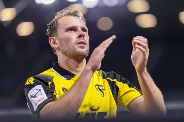Georg Strauch of SC Fortuna Cologne, No. 11, celebrates after the 1–3 victory GER, TSV Havelse vs. SC Fortuna Cologne, Soccer, 3rd Division, Matchday 7, 2026–2027 season, September 25, 2026 DFL regulations prohibit any use of photographs as image sequences and or quasi-video GER, TSV Havelse vs. SC Fortuna Cologne, soccer, 3rd League, Matchday 7, 2026–2027 season, September 25, 2026, Hanover Copyright: xEibner-Pressefoto JanxRollingerx EP_JSK