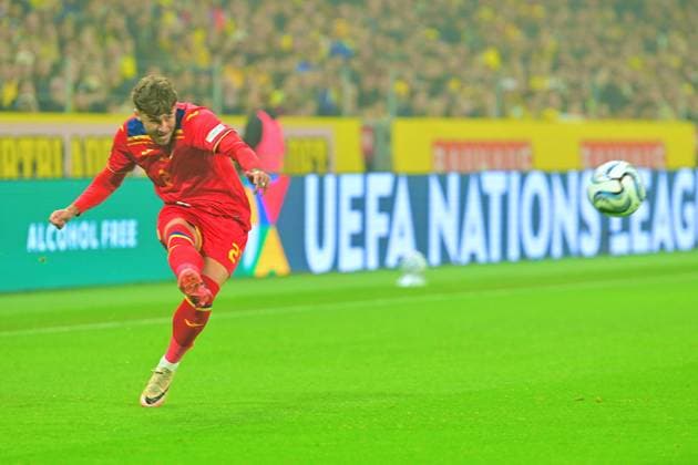 Strawberry Arena SOLNA, SWEDEN - SEPTEMBER 25: Andrei Ratiu of Romania in the EUFA Nations League match between Sweden and Romania at Strawberry Arena on September 25, 2026 in Solna, Sweden. (Peter Sonander SPP) Copyright: xx spp-en-PeSo-20260925_SPP_PeterSonander_9466