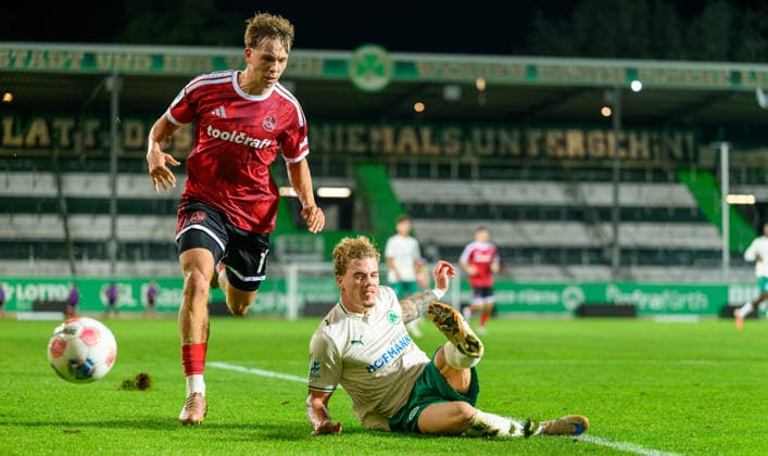 September 25, 2026 Soccer Season 2026–2027 Bavarian Regional League Matchday 11 SpVgg Greuther Fürth 2, 1 FC Nuremberg 2 JoTe xjoxtex Moritz Wiezorrek 17, 1 FC Nürnberg FCN II Loris Giandomenico 20, SpVgg Greuther Fürth II