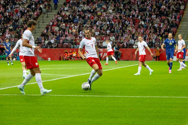Poland - Bosnia and Herzegovina 25.09.2026 football, Warsaw, PGE National Stadium, UEFA Nations League B Group B4 (pilka nozna, Warszawa, Liga Narodow ) game , match Poland - Bosnia and Herzegovina image shows: Jakub Kaminski (C) photo Katarzyna Plewczynska Fotostyk Copyright: xKatarzynaxPlewczynskax KAPL2238