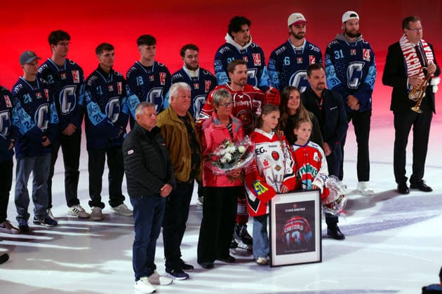 Sahnpark Crimmitschau, September 25, 2026; 2026–27 Season; Ice Hockey; 2nd Bundesliga; Regular Season; Game 3; Saxony Ice Arena; Eispiraten vs. Dresdner Eislöwen; Farewell to Andre Schiedzold, former captain and homegrown player from EPC Crimmitschau, Saxony, Germany