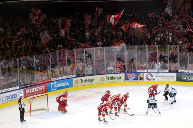 Sahnpark Crimmitschau, September 25, 2026; 2026–27 Season; Ice Hockey; 2nd Bundesliga; Regular Season; Game 3; Sachsen Ice Rink; Eispiraten; Dresdner Eislöwen; Game Highlights; Crimmitschau Stadium; Saxony; Germany
