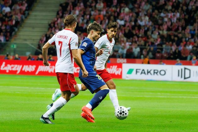 Warsaw 25.09.2026. Football UEFA Nations League match between Poland and Bosnia and Herzegovina in Warsaw, Poland --- Mecz pilka nozna UEFA Liga Narodow Polska - Bosnia i Hercegowina w Warszawie Persons Shown : Jakub Kaminski Fot. Antoni Byszewski Arena Akcji NEWSPIX.PL --- newspix.pl 