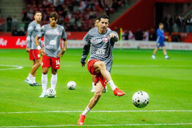 Warsaw 25.09.2026. Football UEFA Nations League match between Poland and Bosnia and Herzegovina in Warsaw, Poland --- Mecz pilka nozna UEFA Liga Narodow Polska - Bosnia i Hercegowina w Warszawie Persons Shown : Robert Lewandowski Fot. Antoni Byszewski Arena Akcji NEWSPIX.PL --- newspix.pl 