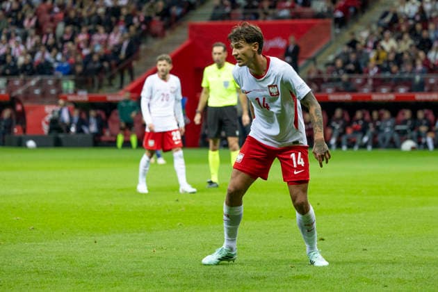 Poland - Bosnia and Herzegovina 25.09.2026 football, Warsaw, PGE National Stadium, UEFA Nations League B Group B4 (pilka nozna, Warszawa, Liga Narodow ) game , match Poland - Bosnia and Herzegovina image shows: Jakub Kiwior photo Katarzyna Plewczynska Fotostyk Copyright: xKatarzynaxPlewczynskax KAPL2380