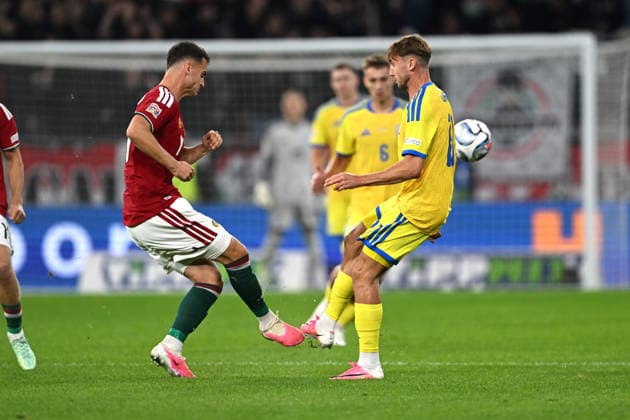 IPA88970148 - Oleksandr Zubkov (Ukraine) during the Nations League phase, Matchday 1, between Hungary and Ukraine on September 26, 2026, at the Puskás Arena in Budapest, Hungary  Copyright: xVincenzoxOrlando IPAxSportx xx IPA88970148