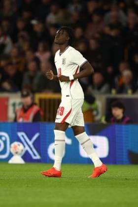 Tyrique George of England U21, U 21 England U21 v Kazakhstan U21, UEFA European U21 Championship Qualifying, Football, Molineux Stadium, Wolverhampton, UK - 25 Sep 2026Wolverhampton Molineux Stadium United Kingdom  Copyright: xRyanxBrowne Shutterstockx 17169476bz