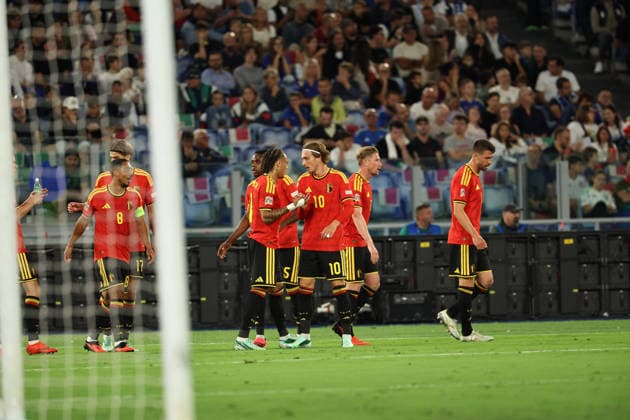 2026 27 UEFA Nations League football match between Italy and Belgium Goal the Mika Godts of Belgium during the 2026 27 UEFA Nations League football match between Italy and Belgium on September 25, 2026, at the Stadio Olimpico in Rome. ROMA Stadio Olimpico Roma Italia Copyright: xFABIOxSASSOxFabioxSassox 2B2A0313