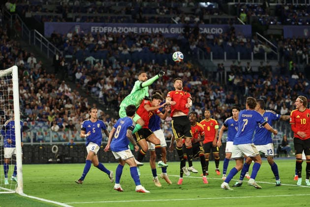 2026 27 UEFA Nations League football match between Italy and Belgium Gianluca Donnarumma of Italy during the 2026 27 UEFA Nations League football match between Italy and Belgium on September 25, 2026, at the Stadio Olimpico in Rome. ROMA Stadio Olimpico Roma Italia Copyright: xFABIOxSASSOxFabioxSassox 2B2A0346