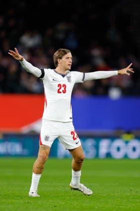 Wolverhampton, England, 25th September 2026. Sydie Peck of England U21, U 21 during the England U21 vs Kazakhstan U21 UEFA European Under-21 Championship Qualifier match at Molineux, Wolverhampton. Picture credit should read: James Baylis Sportimage EDITORIAL USE ONLY. No use with unauthorised audio, video, data, fixture lists, club league logos or live services. Online in-match use limited to 120 images, no video emulation. No use in betting, games or single club league player publications. 022_SPI_JB_U21_ENGLAND_KAZAKHSTAN SPI-5018-0022