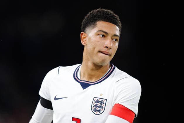 Wolverhampton, England, 25th September 2026. Jobe Bellingham of England U21, U 21 during the England U21 vs Kazakhstan U21 UEFA European Under-21 Championship Qualifier match at Molineux, Wolverhampton. Picture credit should read: James Baylis Sportimage EDITORIAL USE ONLY. No use with unauthorised audio, video, data, fixture lists, club league logos or live services. Online in-match use limited to 120 images, no video emulation. No use in betting, games or single club league player publications. 025_SPI_JB_U21_ENGLAND_KAZAKHSTAN SPI-5018-0025